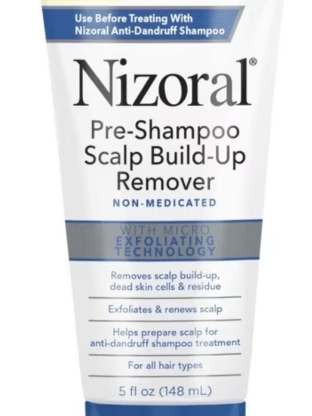 5 oz tube of Nizoral Pre-Shampoo Scalp Build-Up Remover